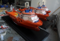 customized model of 80m AHTS VESSEL of type UT 712 CD